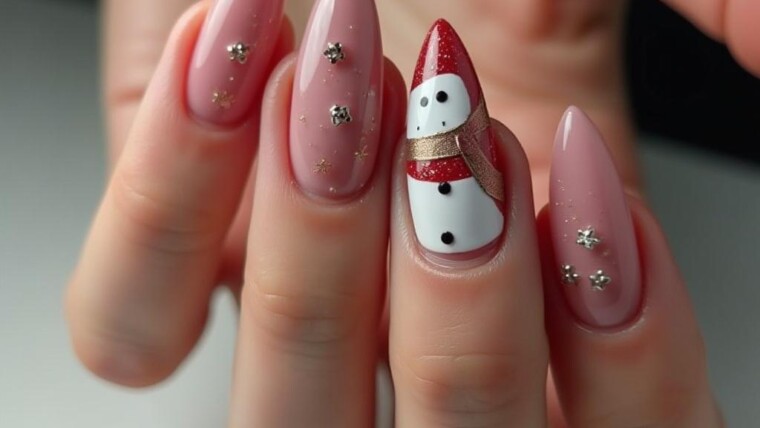 Christmas Gel Nail Designs 1