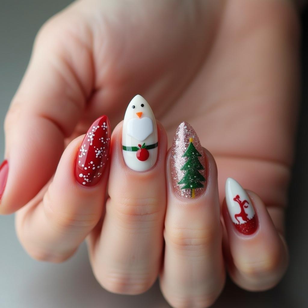 Christmas Gel Nail Designs 10