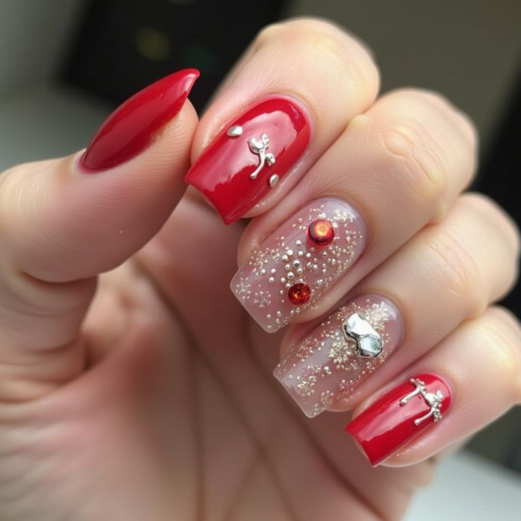 Christmas Gel Nail Designs 12