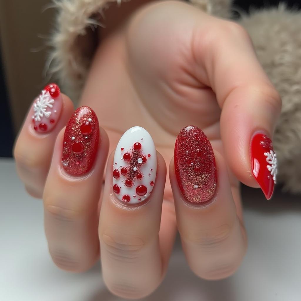 Christmas Gel Nail Designs 21