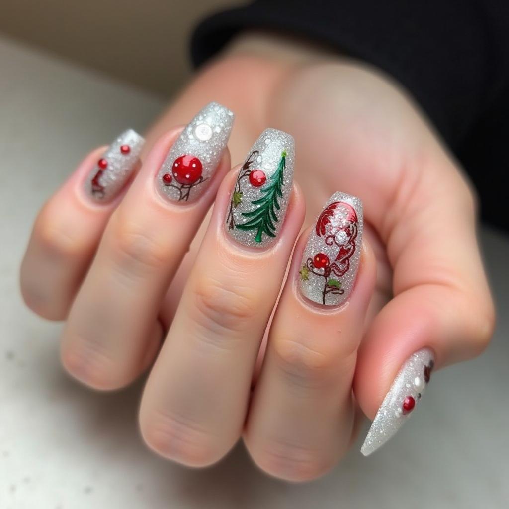 Christmas Gel Nail Designs 7