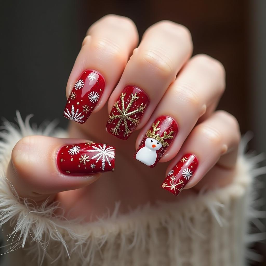 Christmas Nail Art Masterpiece 1