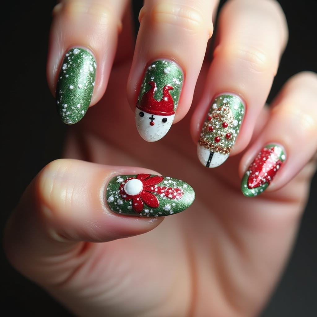 Christmas Nail Art Masterpiece 8