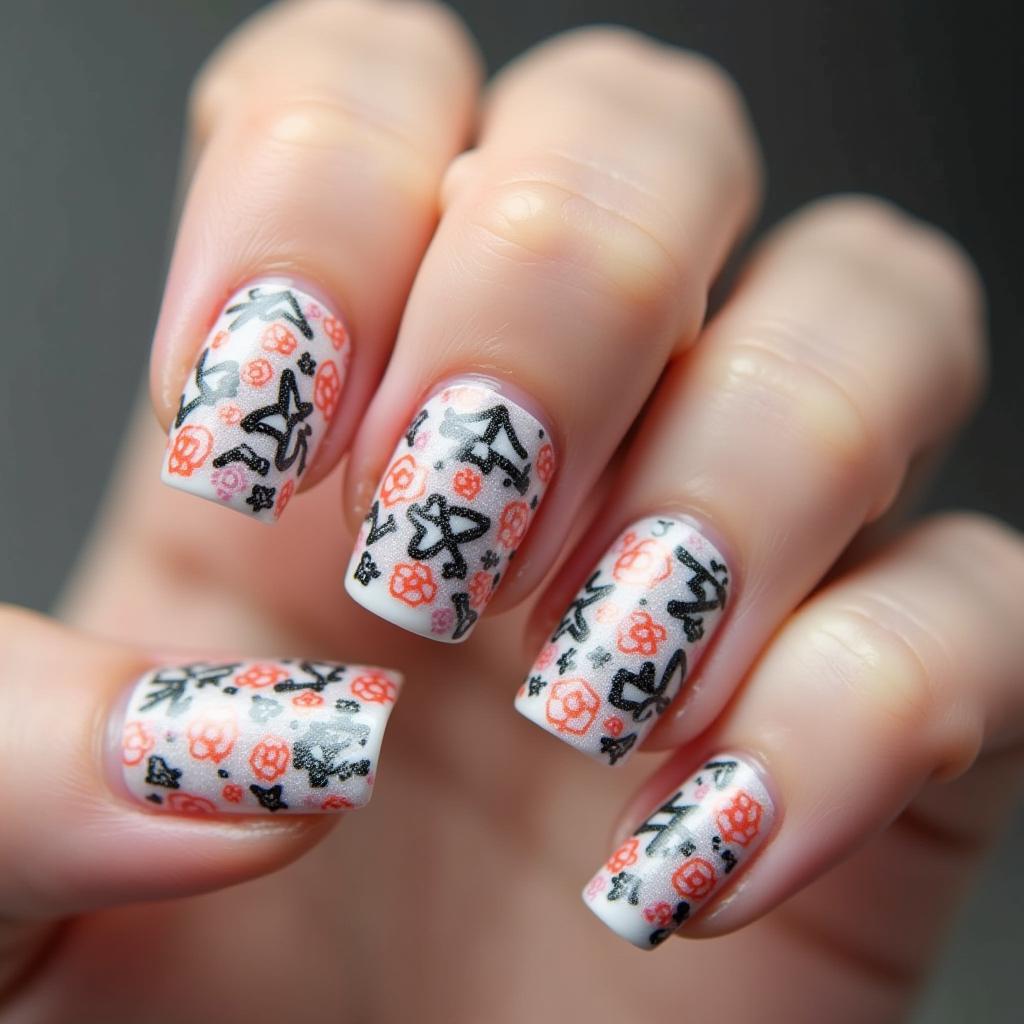 Custom Nail Decals Masterpiece 14